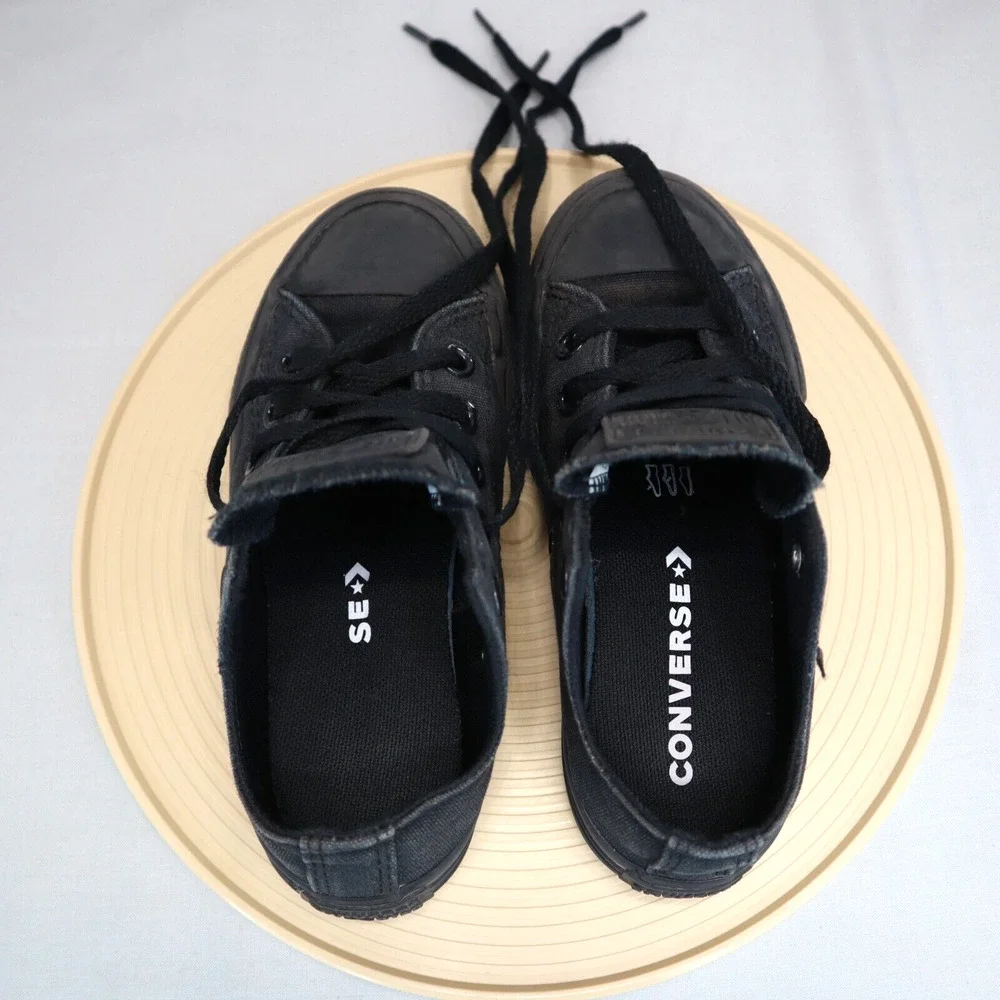Converse Kids Size 11 Chuck Taylor All Star Shoes OX Black Kids Lace up Sneaker